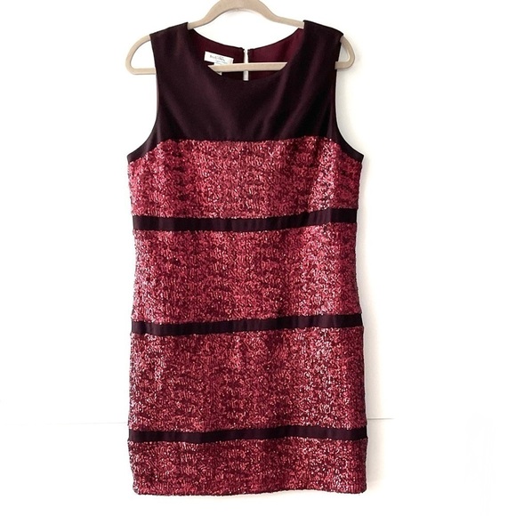 Red sequin cocktail dress - Picture 1 of 4